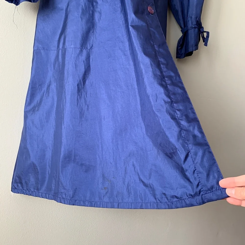 Windbreaker Hooded Long Jacket Vintage Alorna S/M - Picture 6 of 14